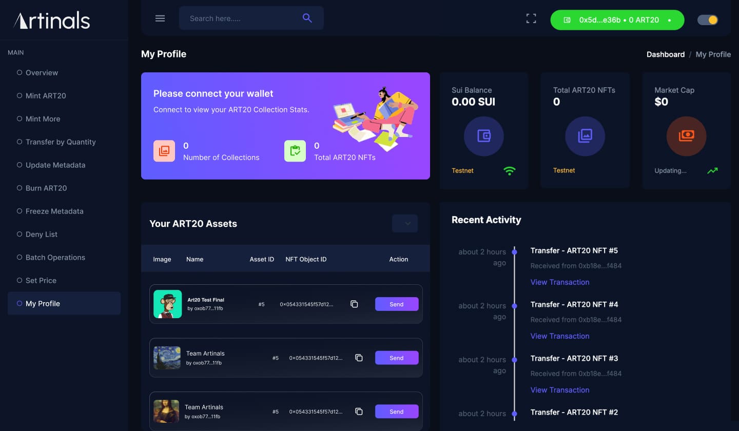 Balance Management Interface
